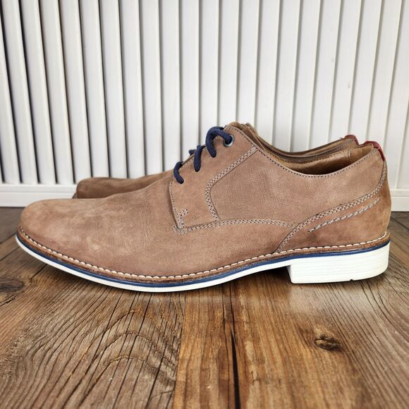 1901 Nordstrom M13316 Mens Sz 9 M Brown Suede Leather Oxfords Derby Shoes Brazil main image 9